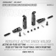 X4F'25 ALU SHOCK HOLDER FRONT FIXED/ACTIVE (2) - XRAY - 301974-S