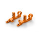T4F Brides supérieures alu (D+G) - Orange - XRAY - 302038-O