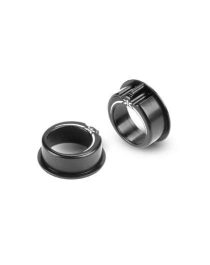 Bagues de roulements de diff alu +1mm - Noir (2) - XRAY - 302064-K