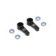 Bras de direction alu noir + roulements (2) - XRAY - 302525-K