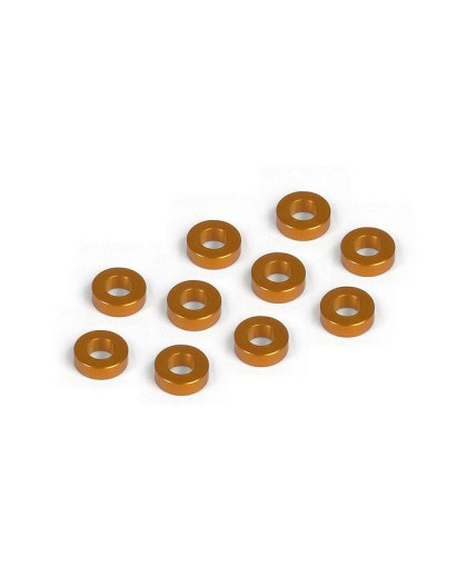 ALU SHIM 3x6x2.0MM - ORANGE (10) - 303123-O - XRAY