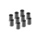 Rondelles alu noires 3x6x9.0mm (10) - XRAY - 303130-K