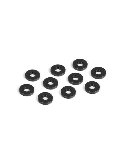 ALU SHIM FOR LOWER SUSP. HOLDER 3x7.5x1.5 - BLACK (10) - 303134-K - X