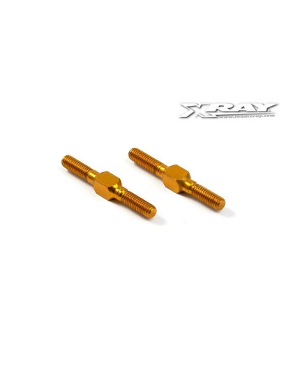 Biellette ajustable alu orange L/R 26mm - XRAY - 303212-O