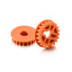 FIXED PULLEY 20T - LOW FRICTION - GRAPHITE (2) - 305577-O - XRAY