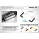 Support d'accu réglable carbone pour accus LCG - XRAY - 306199