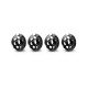 ALU XRAY SHOCK SPRING RETAINING COLLAR - BLACK (4) - 308031-K - XRAY