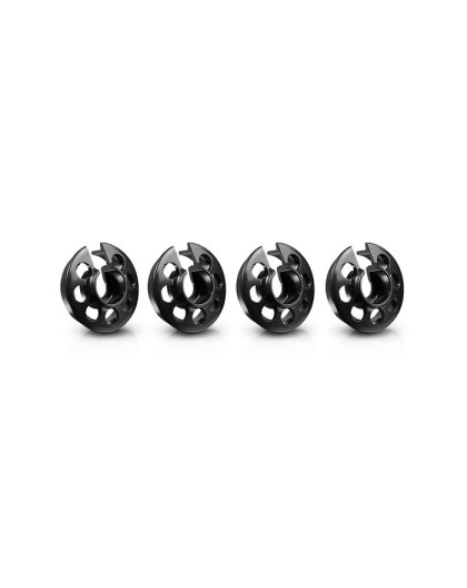 ALU XRAY SHOCK SPRING RETAINING COLLAR - BLACK (4) - 308031-K - XRAY