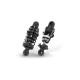 Jeu complet amortisseurs noir T4 (2) - XRAY - 308307-K