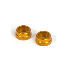 ALU SHOCK CAP-NUT WITH VENT HOLE - ORANGE (2) - 308352-O - XRAY