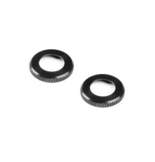 XLP ALU SHOCK CAP-NUT - BLACK (2) - XRAY - 308355-K