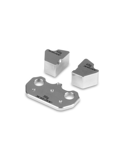 X4F STAINLESS STEEL BALANCING WEIGHT (30g+40g+40g) - XRAY - 309828