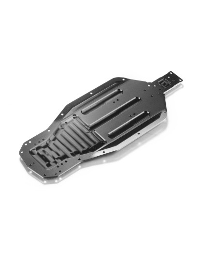XB2'23 ALU CHASSIS WITH BENT SIDES - 2.5MM - SHORT - XRAY - 321118