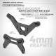 XT2'23/SCX'23 Support amortisseurs AV carbone 4mm - XRAY - 322088