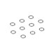 Rondelles aluminium 3x4.7x0.5mm (10) - XRAY - 322591