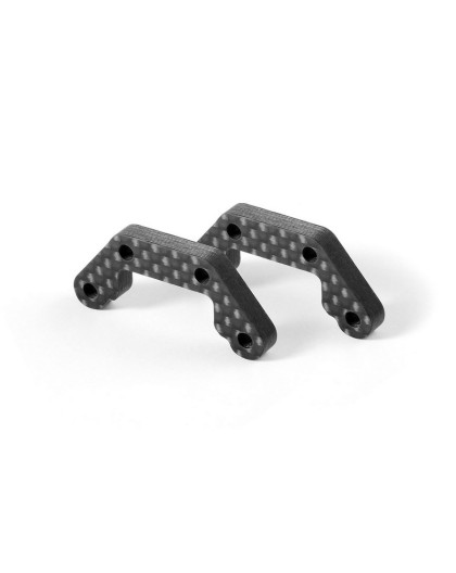 XT2 GRAPHITE REAR SHOCK TOWER EXTENSION 4.0MM (2) - 323552 - XRAY