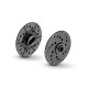 ALU 2-PAD SLIPPER CLUTCH PLATES - VENTILATED - SET - XRAY - 324130-L