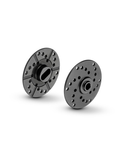 ALU 2-PAD SLIPPER CLUTCH PLATES - VENTILATED - SET - XRAY - 324130-L