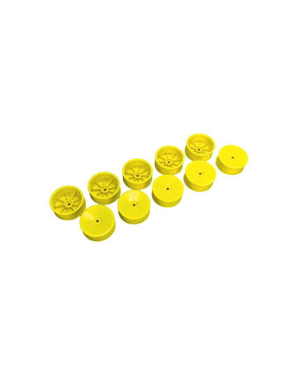 XB2 Jantes AV 12mm jaunes - IFMAR - HARD (10) - XRAY - 329900-Y