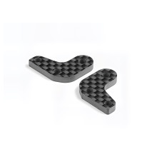 STEERING BLOCK CARBON EXTENSIONS - 1 DOT (L+R) - XRAY - 332293