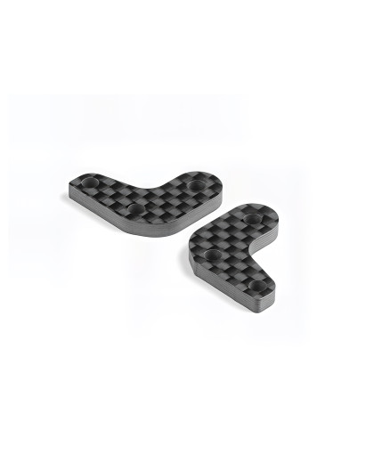 STEERING BLOCK CARBON EXTENSIONS - 1 DOT (L+R) - XRAY - 332293