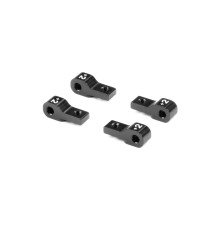 LOWER 2-PIECE FRONT SUSPENSION HOLDER +2MM BLACK (4) - XRAY - 332712
