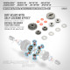 Pignons planétaire et satellites pour joints - XRAY - 335031