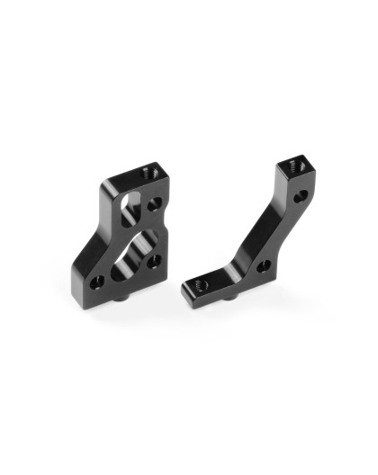 ALU RADIO PLATE MOUNTS - BLACK - SWISS 7075 T6 (L+R) - XRAY - 336234