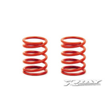 XRAY SPRING-SET D 1.9 (35 LB) LIGHT-RED - HARD - REAR (2) - 338288 - 