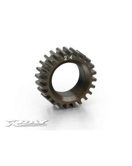 Pignon moteur alu 7075 T6 24dts (2ND) - XRAY - 338524