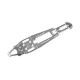CHASSIS 5MM - CNC MACHINED - SWISS 7075 T6 - XRAY - 341107