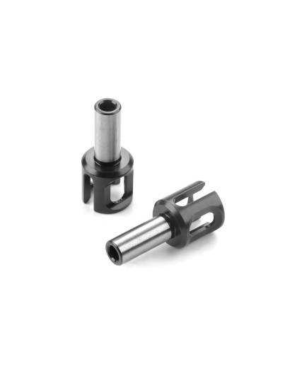 FRONT ONE-WAY AXLE OUTDRIVE ADAPTER 27MM - LIGHT (2) - XRAY - 345072