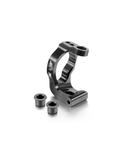 ALU CASTER BLOCK 18° LEFT - SWISS 7075 T6 - XRAY - 352283