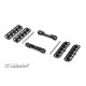 ALU FRONT LOWER SUSP. HOLDERS SET - SQUARE ADJ. ROLL-CENTER - 352304 