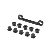 XB8 ALU FRONT UPPER ARM HOLDER SEMI-SPLIT BULKHEAD - XRAY - 352334