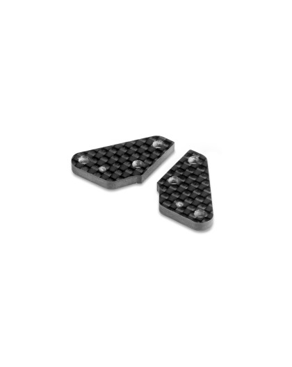 GT CARBON STEERING PLATE - 1 DOT (2) - XRAY - 352365
