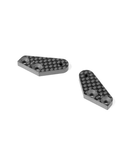 XB8 CARBON STEERING PLATE - 2 DOTS (1+1) - XRAY - 352367