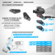 XB8 CARBON STEERING PLATE - 2 DOTS (1+1) - XRAY - 352367