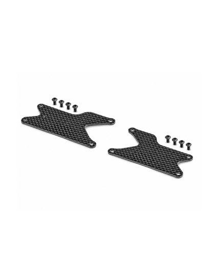 XB8 Plaques carbone triangle arrière - Hard (2) - XRAY - 353191-H