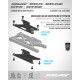 XB8 Plaques carbone triangle arrière - Hard (2) - XRAY - 353191-H