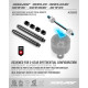 HEAT RESISTANT ALU DIFF PIN & INSERTS - 2G F/R (2+4) - XRAY - 355085
