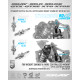 XRAY TITANIUM M3/M3 UPPER SHOCK MOUNT STAND OFF (2) - XRAY - 358047-T