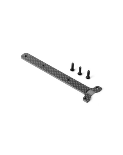 GRAPHITE CHASSIS BRACE DECK - REAR - 2.0MM - XRAY - 361190