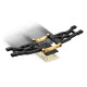 BRASS REAR LOWER SUSPENSION HOLDER SET +2 - RR+RF - 363313 - XRAY