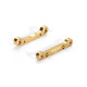 BRASS REAR LOWER SUSPENSION HOLDER SET +2 - RR+RF - 363313 - XRAY