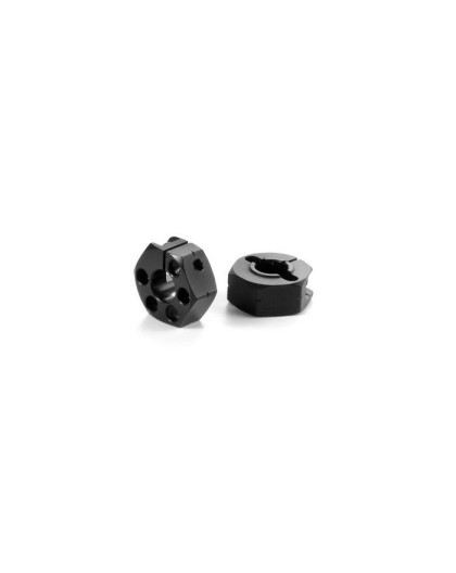 "ALU WHEEL HUB 12MM - OFFSET ""+0.75MM"" (2) - 365355 - XRAY"