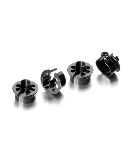 ALU SHOCK SPRING RETAINING COLLAR -2MM (4) - 368022 - XRAY