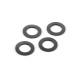 Joints bouchons d'amortisseurs alu (4) - XRAY - 368091