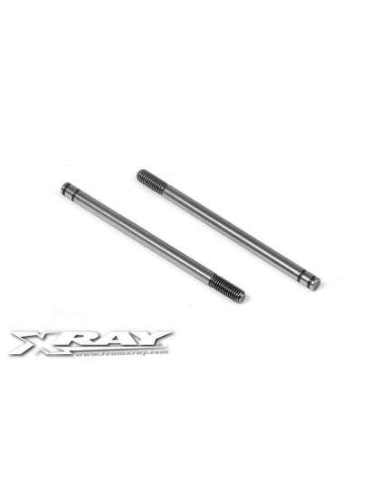 REAR HARDENED SHOCK SHAFT (2) - 368260 - XRAY