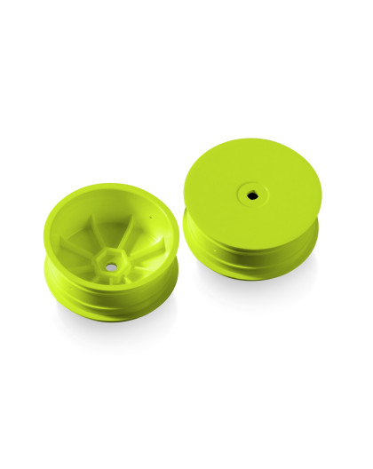 XB4 Jantes AV 12mm jaunes - IFMAR - HARD (2) - XRAY - 369912-Y
